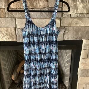 Lilly Pulitzer Blue and White Patterned Dress